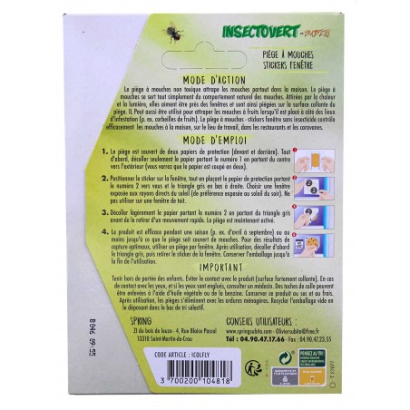 Stickers piège à insectes collants fenêtres attire et attrape - Subito | Insecticide Antinuisible Qualité Professionnelle
