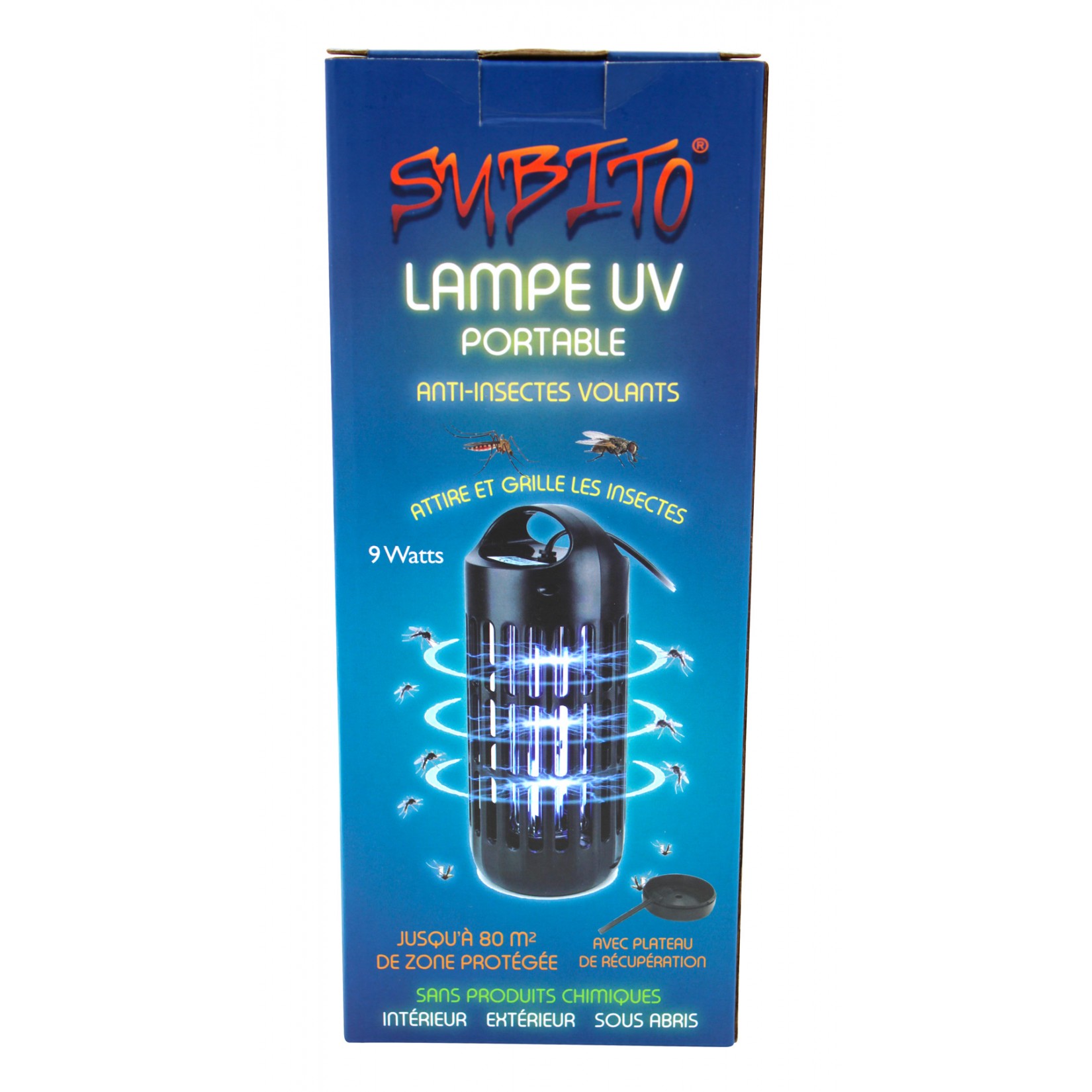 Subito Lampe Ultraviolet portable 9W antiinsectes volants