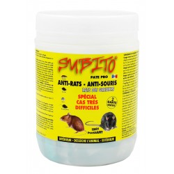 Pâte Pro anti-rats et anti-souris spécial cas très difficile 150g Subito | Insecticide Antinuisible Qualité Professionnelle