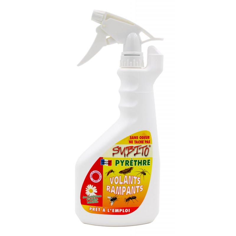 Pyrèthre volants et rampants insecticide origine naturel 750ml Subito | Insecticide Antinuisible Qualité Professionnelle