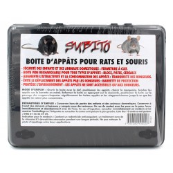 Boîte d'appâtage pour rats et souris sécurisé par fermeture à clef de Subito | Insecticide Antinuisible Qualité Professionnelle
