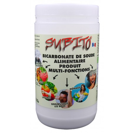 Bicarbonate de soude alimentaire produit multi-fonctions 1kg de Subito | Insecticide Antinuisible Qualité Professionnelle