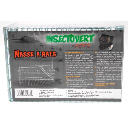 Insectovert Nasse à Rats de Subito | Insecticide Antinuisible Qualité Professionnelle