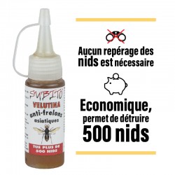 Velutina anti-frelons asiatique recharge détruit 500 nids 65g Subito | Insecticide Antinuisible Qualité Professionnelle