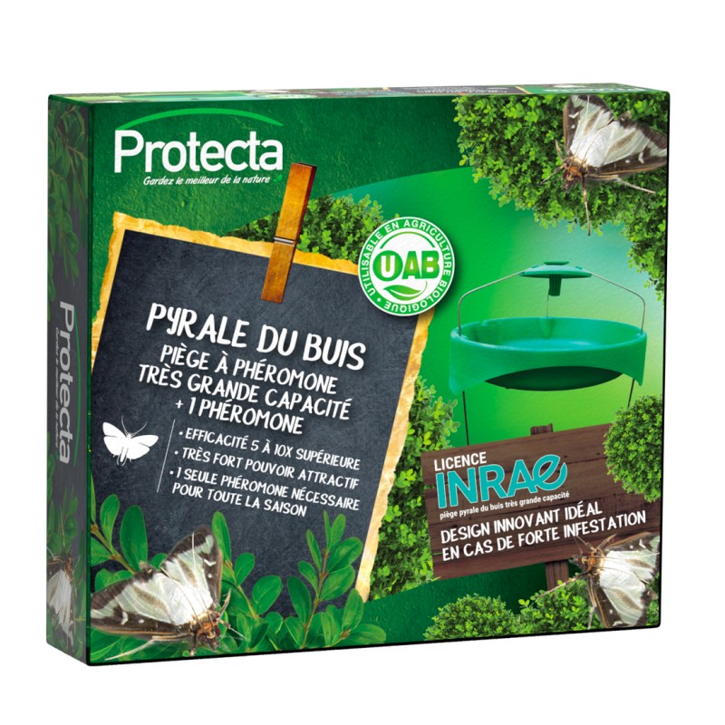 Pyrale du buis piège à phéromone très grande capacité – Protecta – Kit complet | Insecticide Antinuisible Shop