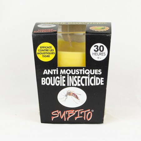 Bougie insecticide anti-moustiques pour extérieur 30 heures de Subito | Insecticide Antinuisible Qualité Professionnelle