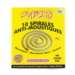 Spirales anti-moustiques, anti-moutiques tigres, anti-aoûtats de Subito | Insecticide Antinuisible Qualité Professionnelle