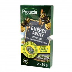 Répulsif Guêpes Away Protecta boîte de 20g pour terrasse et camping|Insecticide Antinuisible Shop