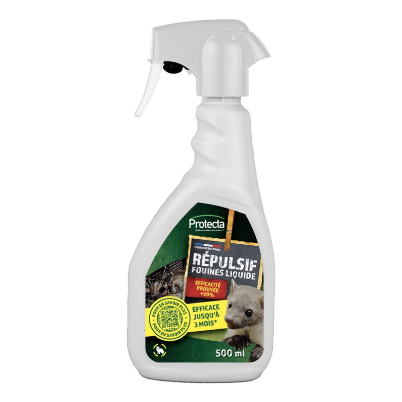 Répulsif Fouines et Martres liquide 500ml Protecta