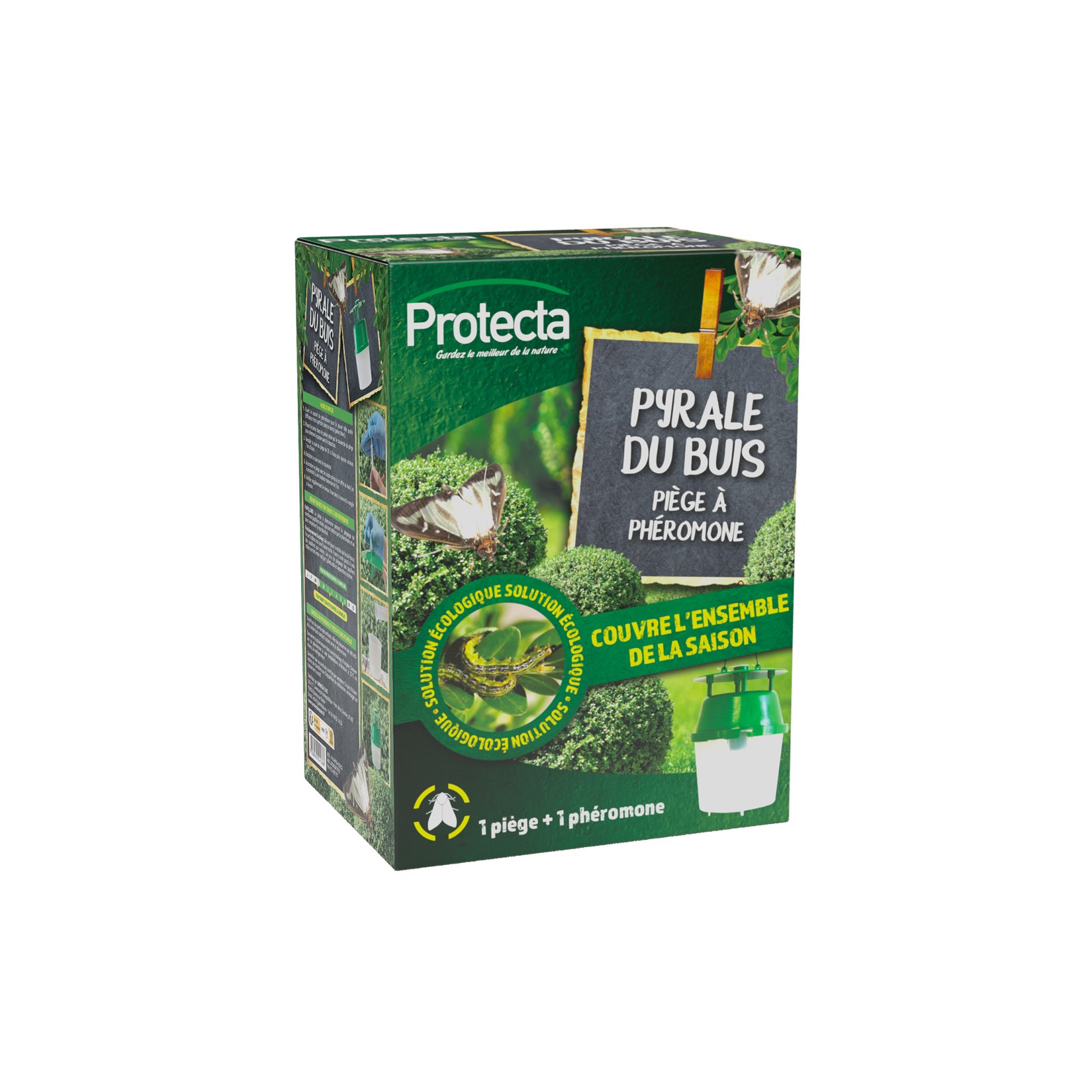 Kit Pyrale du Buis ultra efficace – Protecta – Kit piège et phéromone 100m2