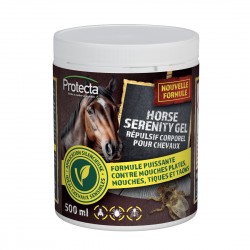 Gel répulsif insectes pour Chevaux sensibles - Horse Serenity Protecta - 500 ml