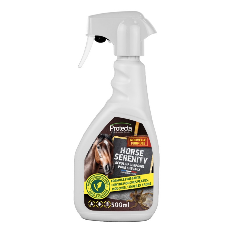 Spray Novaclac Anti-Insectes pour Chevaux - Horse Serenity Protecta – 500ml