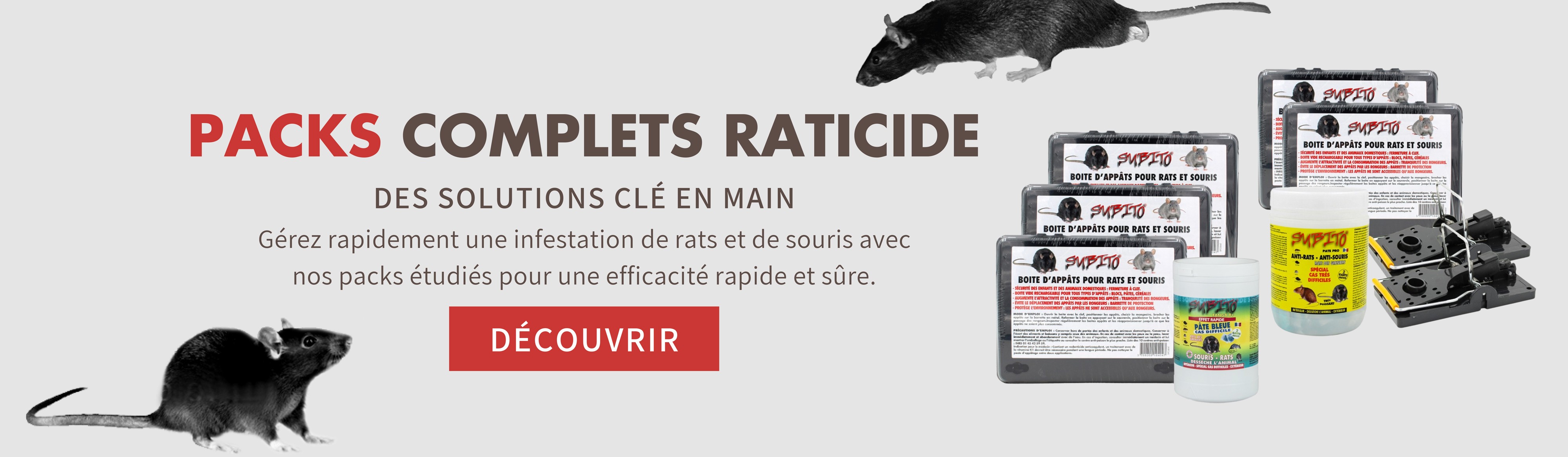 Packs complets raticide Subito
